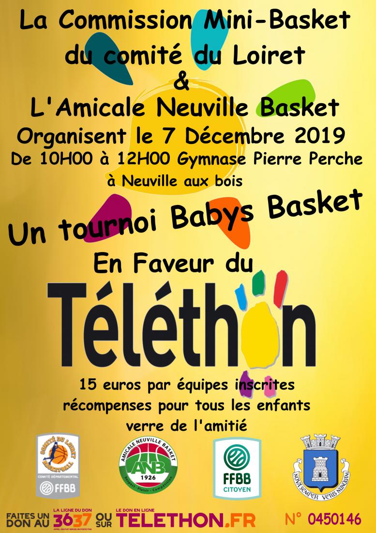 Tournoi Babys à Neuville-aux-Bois le 7 décembre 2019 - TELETHON