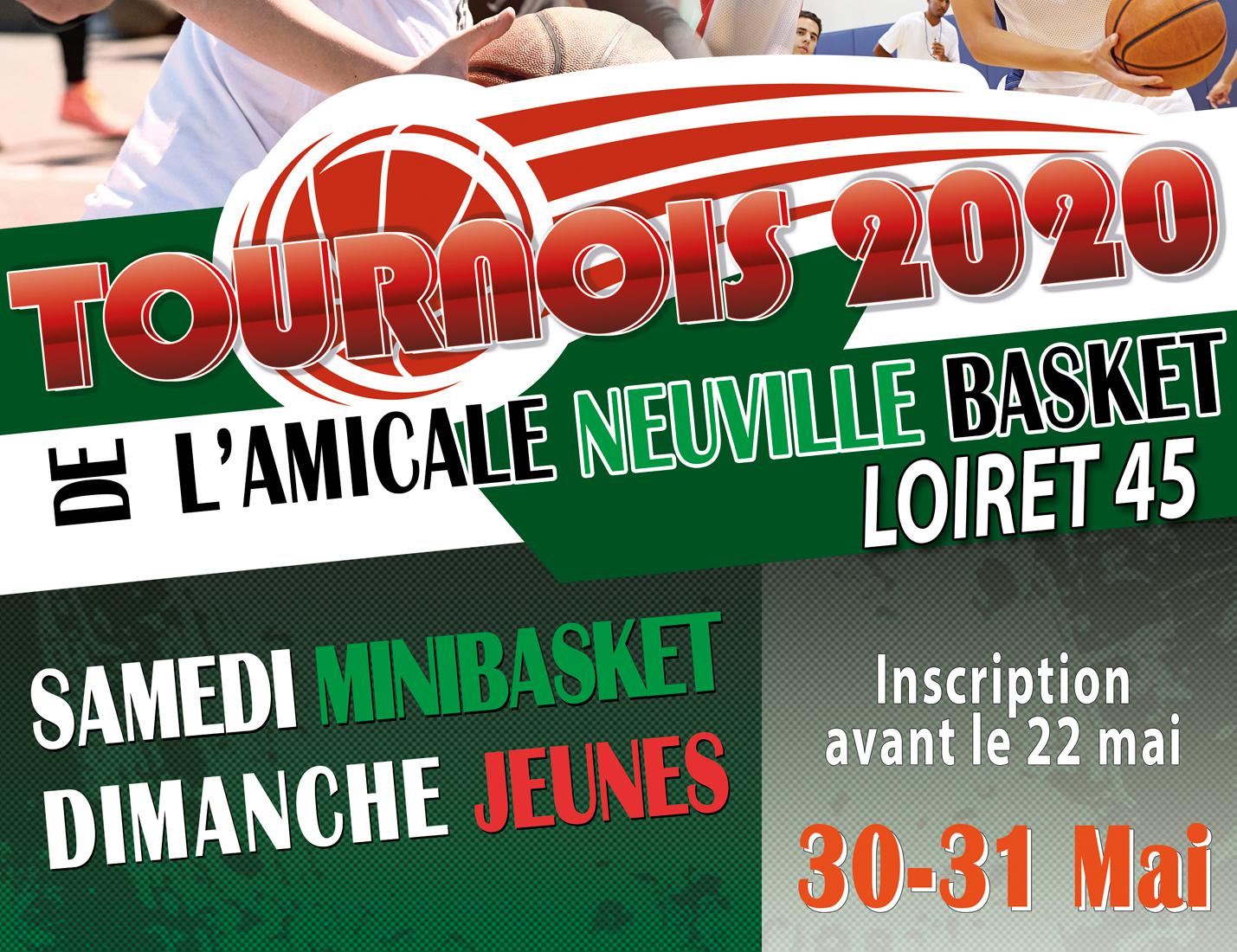 Inscription aux Tournois Mini Basket et Jeunes - 30 et 31 Mai 2020